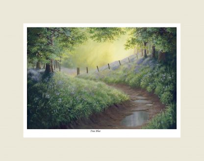 True Blue Woodland Print