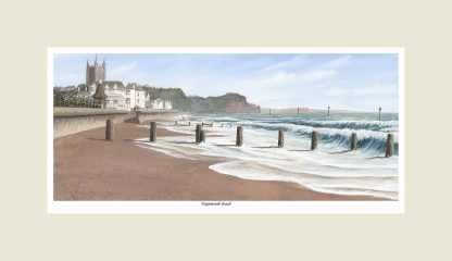 Teignmouth Beach Devon Print